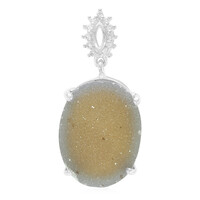 Pendentif en argent et Agate étincelante