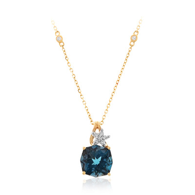 Collier en or et Topaze bleu de Londres (Smithsonian)