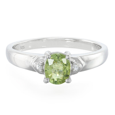 Bague en argent et Tourmaline Paraïba