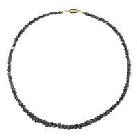 Collier en argent et Diamant noir