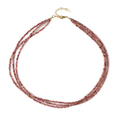 Collier en argent et Rhodonite