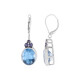 Boucles d'oreilles en or et Fluorite bleue (KM by Juwelo)