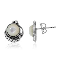 Boucles d'oreilles en argent et Nacre (Desert Chic)