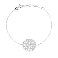 Bracelet en argent et Topaze blanche