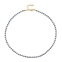 Collier en argent et Saphir bleu