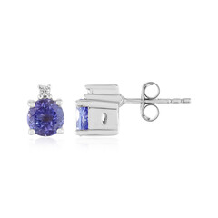 Boucles d'oreilles en argent et Tanzanite