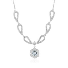 Collier en argent et Aigue-marine du Brésil