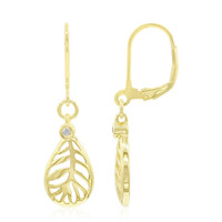 Boucles d'oreilles en argent et Diamant I1 (G)