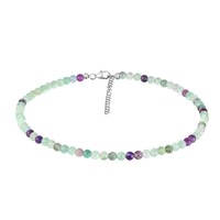 Collier en argent et Fluorite