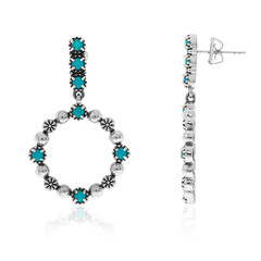 Boucles d'oreilles en argent et Turquoise (Desert Chic)