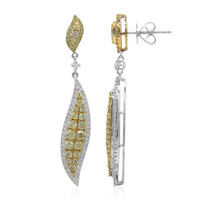 Boucles d'oreilles en or et Diamant SI2 jaune (CIRARI)