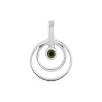 Pendentif en argent et Zircon vert