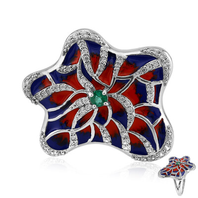 Bague en argent et Emeraude de Russie (SAELOCANA)