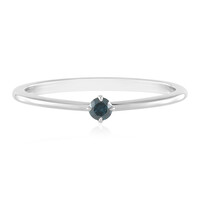 Bague en argent et Diamant bleu I3