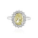 Bague en argent et Quartz citron