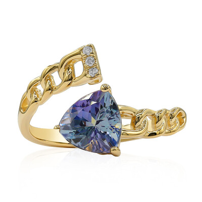 Bague en or et Tanzanite non chauffée (CIRARI)