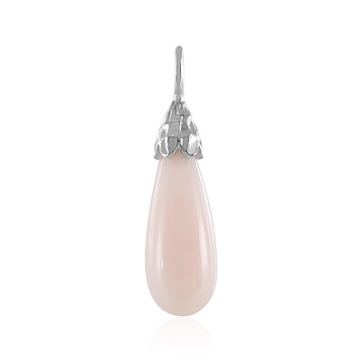 Pendentif en argent et Opale rose (MONOSONO COLLECTION)