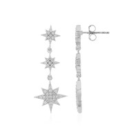 Boucles d'oreilles en argent et Zircon