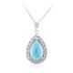 Collier en argent et Larimar