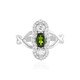 Bague en argent et Diopside de Russie