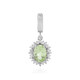 Pendentif en argent et Grenat vert menthe de Merelani