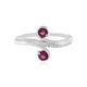 Bague en argent et Grenat magenta