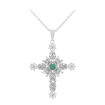 Collier en argent et Emeraude