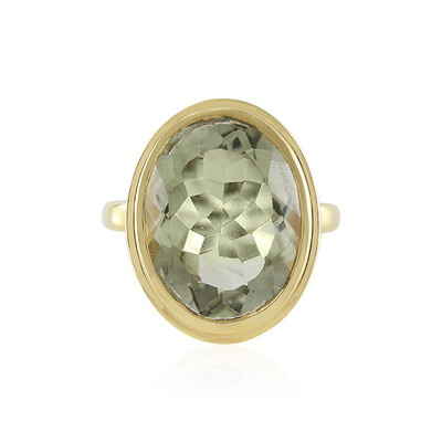 Bague en argent et Améthyste verte