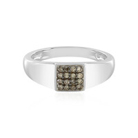 Bague en argent et Diamant chocolat I3