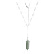 Collier en argent et Aventurine verte