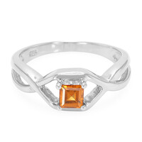 Bague en argent et Grenat Hessonite