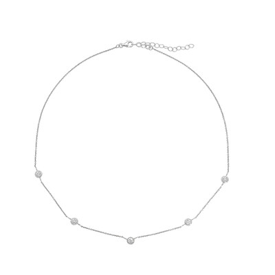 Collier en argent et Diamant PK (H)