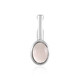 Pendentif en argent et Quartz rose (MONOSONO COLLECTION)