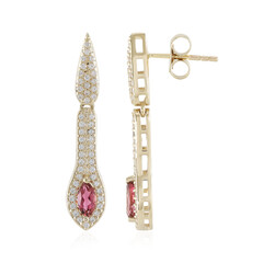 Boucles d'oreilles en or et Rubellite (Adela Gold)