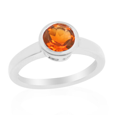 Bague en argent et Citrine Madère (MONOSONO COLLECTION)