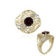 Bague en or et Grenat Rhodolite (Ornaments by de Melo)