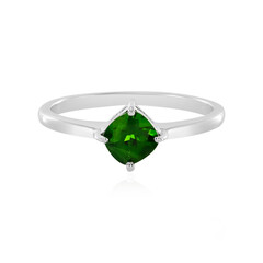 Bague en argent et Diopside de Russie