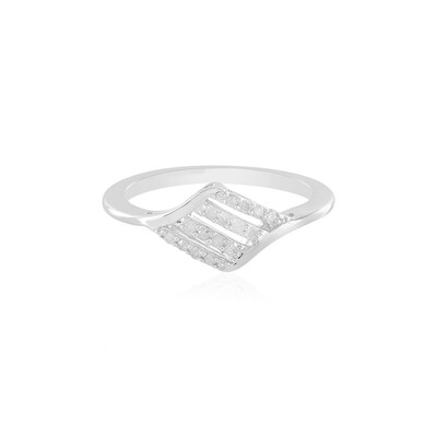 Bague en argent et Diamant I2 (I)