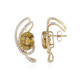 Boucles d'oreilles en or et Zircon jaune (de Melo)