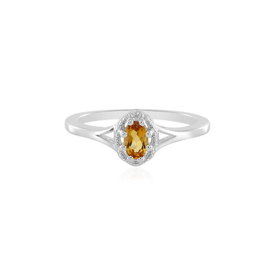 Bague en argent et Citrine