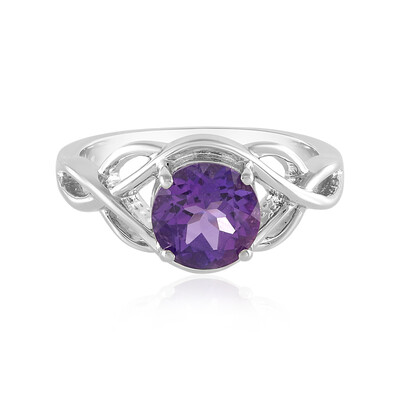 Bague en argent et Améthyste de Sibérie