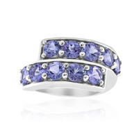 Bague en argent et Tanzanite non chauffée