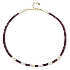 Collier en argent et Grenat magenta