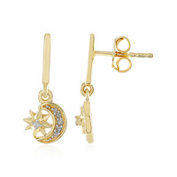 Boucles d'oreilles en argent et Diamant I2 (I)