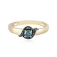 Bague en or et Diamant bleu I2