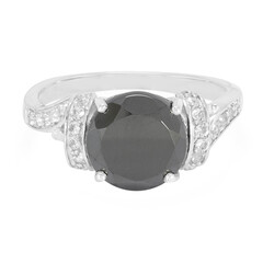 Bague en argent et Hématite noire