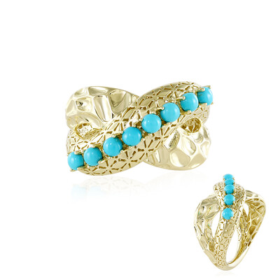 Bague en or et Turquoise Sleeping Beauty (Ornaments by de Melo)