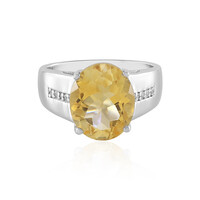 Bague en argent et Citrine