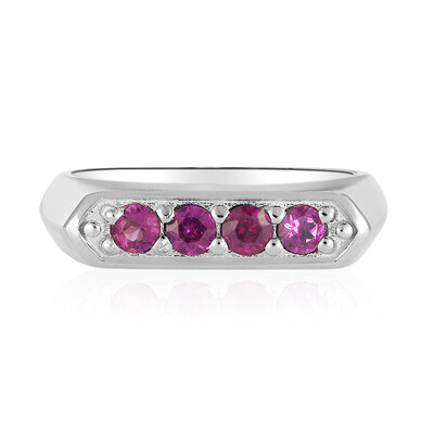 Bague en argent et Grenat Rhodolite