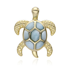 Pendentif en argent et Larimar